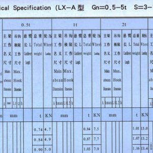 LX型单梁悬挂起重机